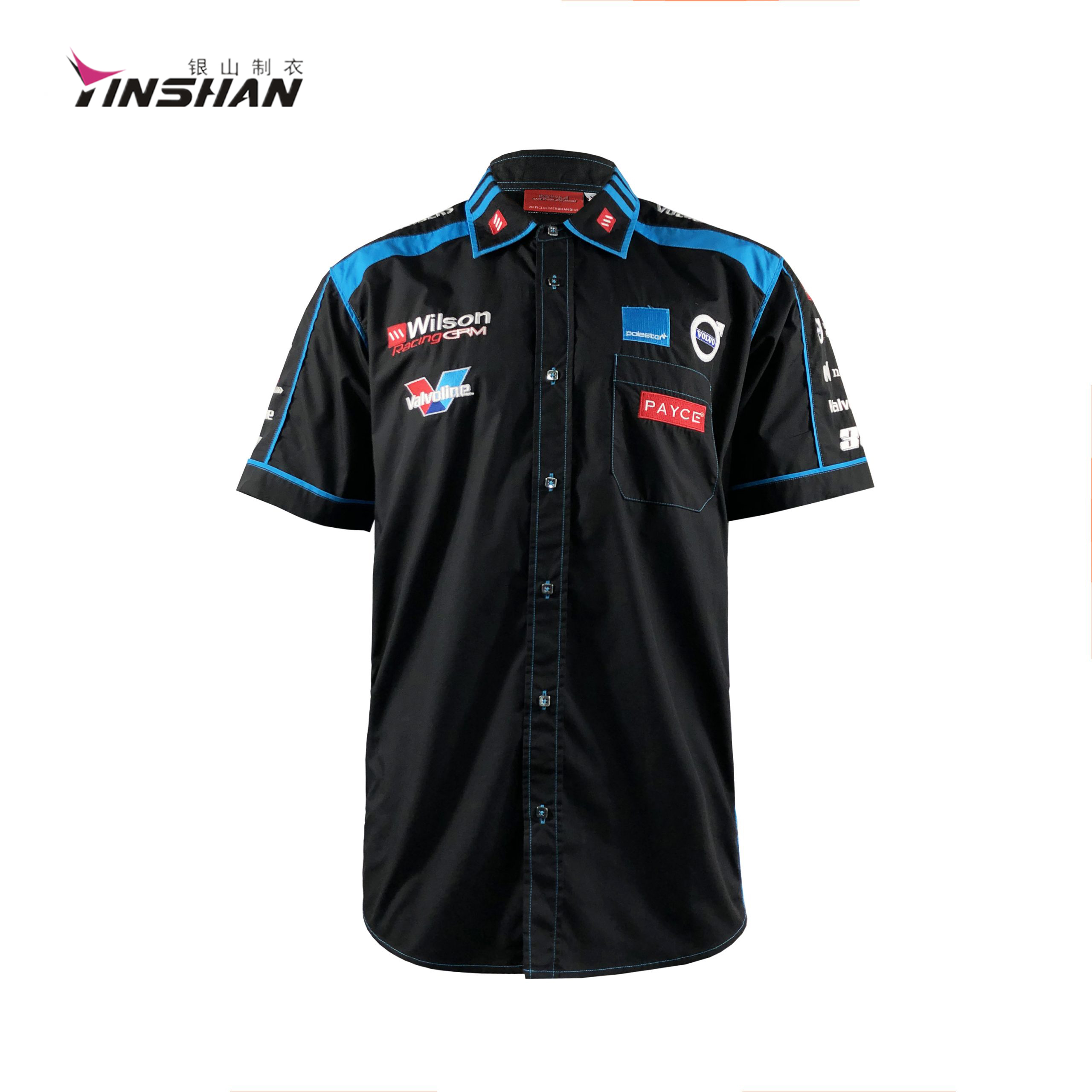 Gender-Neutral Team Sportswear Polo Shirts Custom Logo Design for Racing Enthusiasts