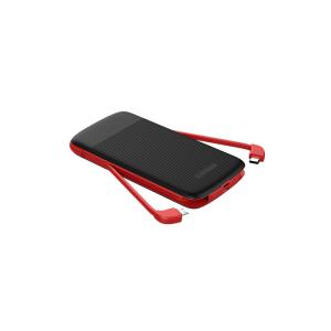 Wholesale Rubber Coating 5V 2.0A 15.8mm Inbuilt Cable Power Bank from china suppliers