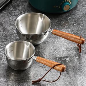 Wholesale High Quality 304 Stainless Steel Measuring Cup Cooking Pot Sauce Scoop Heating Oil Pot from china suppliers