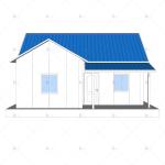Heya-2B03-A China 2 room sandwich panel house ready made prefabricated lodge