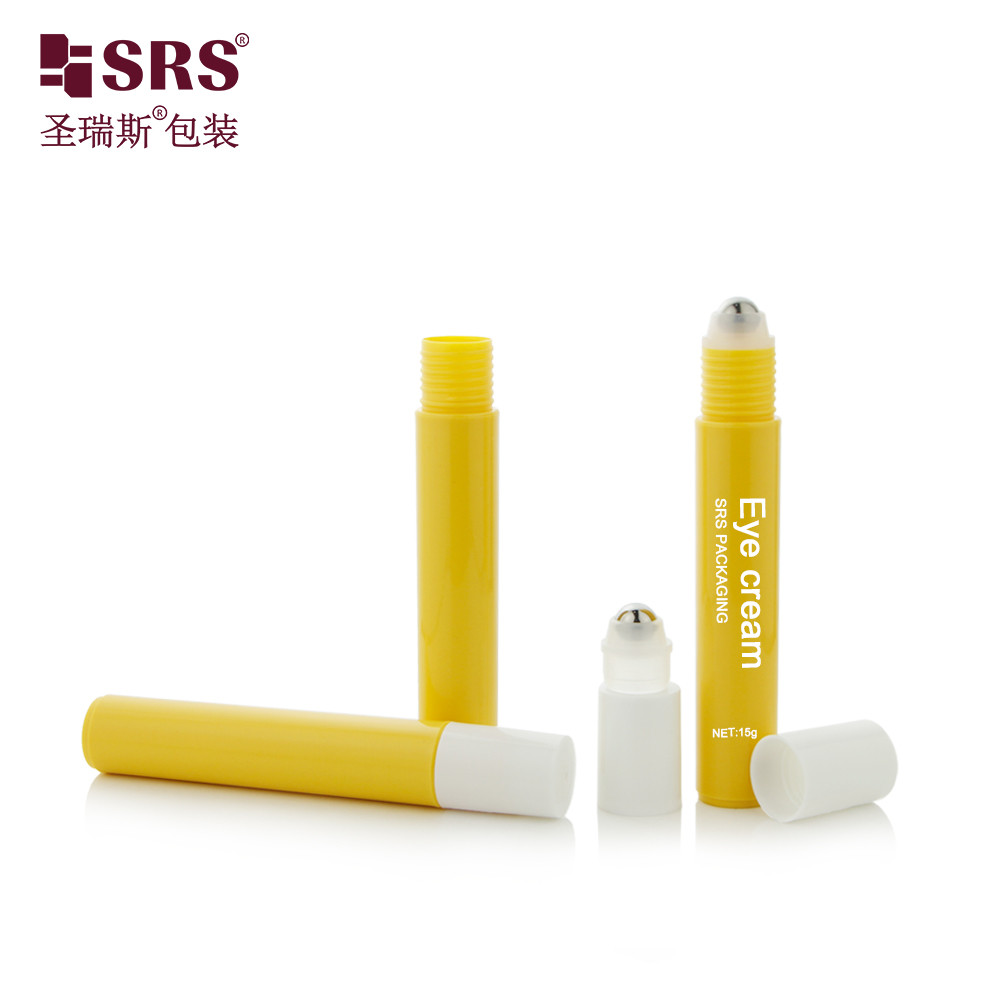 RPP-15ML Injection Semi-Transparent Green Color Matte Finished Plastic Roll-On Bottle Packaging Container