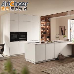 Wholesale Philippines Apartment Kitchen Modern Style Solid Wood Melamine Kitchen Island Design from china suppliers