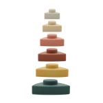 FDA Silicone Educational Baby Stacking Blocks BPA Free 100% Food Grade
