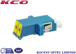 Wholesale Single Mode Monomode Fiber Optic Adapter Lc Upc Shutter Full Flange Blue Color from china suppliers