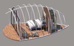 6mx10m Metal Outdoor Glamping Tent Luxury For 2 Persons
