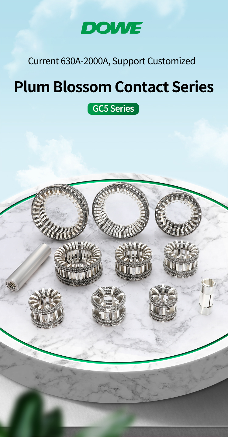 1250A Electrical Round Spring Tulip Contact Plum Cooper Tulip With 30 Sheets