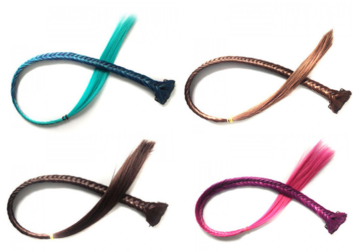 Head Hoop Easy Synthetic Clip In Hair Extensions Various Colors For Gift