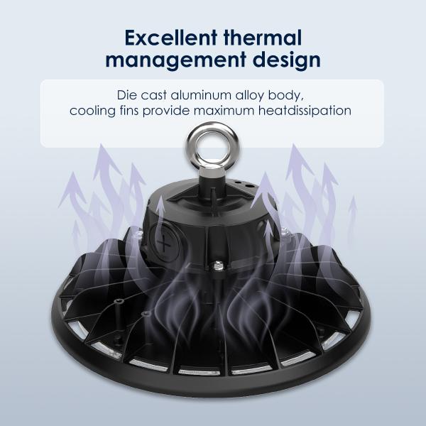 150LM/W LED UFO High Bay Light 100W-240W IP65 for Warehouse