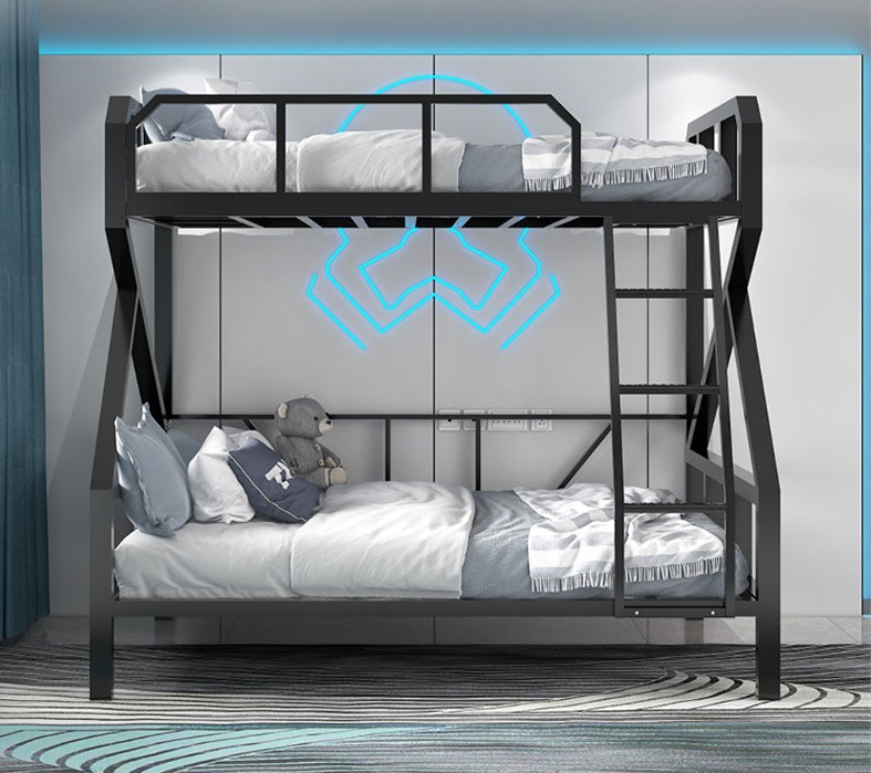 Double Layers Iron Bunk Bed for Internet Gaming Cafe Commercial Furniture and General