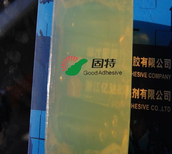 Yellow and semi-transparenSBS Outer Packing Bonding Hot Melt Adhesive Glue Book