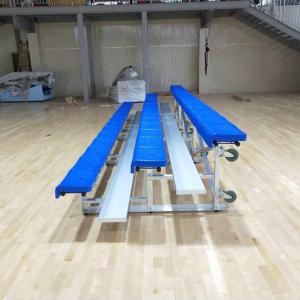 Wholesale Aluminum Outdoor Metal Bleachers 3 Rows With Seats for Playground Training Field from china suppliers
