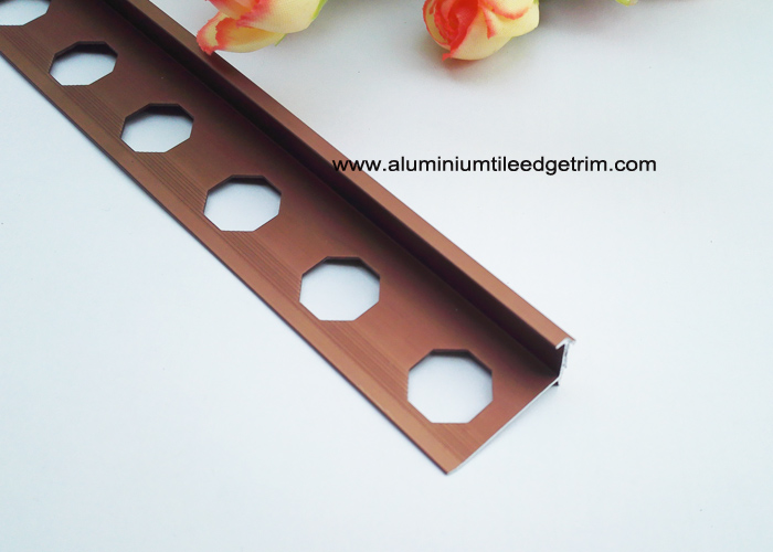 copper aluminium L shaped floor trim