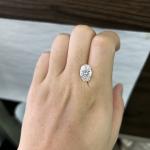 4.07 Carat VS2 E CVD Lab Created Diamonds Oval Cut OEM ODM