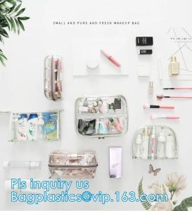 Wholesale Women Travel Make Up Cosmetic Pouch Bag Clutch Handbag Casual makeup organizer pouch necessaire box, drawstring packs from china suppliers