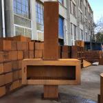 120cm Corten Steel Fire Pit Rustic Red 47 Inch Corten Steel Outdoor Fireplace