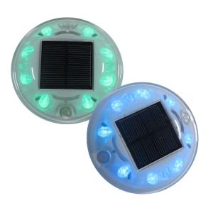 Wholesale Led solar road studs plastic reflector cat eyes warning lights flashing from china suppliers