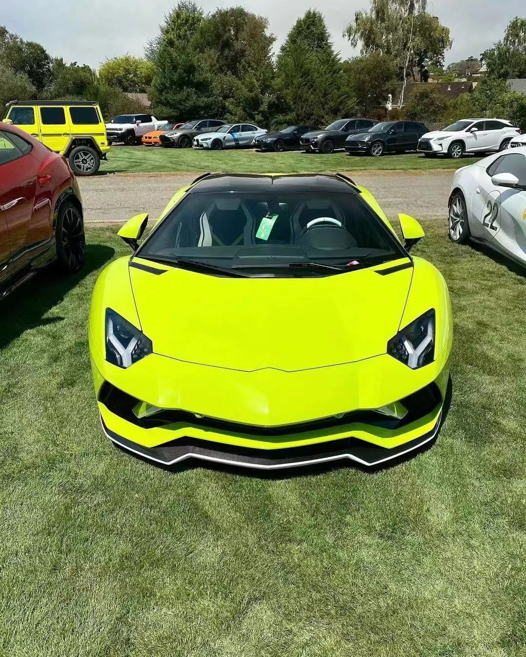 For Lamborghini Aventador LP700 Carbon Fiber Body Kit LP740 Style Front and Rear Bumper Spoilers