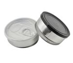 Air Tight Small Round Metal Tin Cans For Food Hand Seal Tin Box