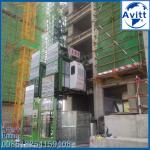 sc200/200 2 cabin hoist 130 meter Height 2000kg per cabin and 60hz Energy