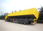 Truck 60 Ton 35 Cubic U Type Tandem Semi Dump Trailer