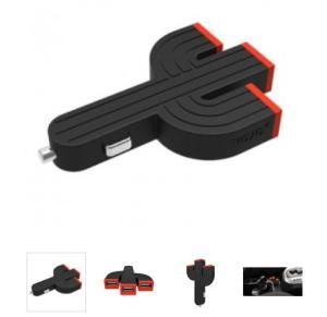Wholesale LED Luminous Triad interfaces USB In-Car Charger from china suppliers