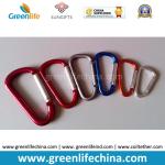 Manufacture flat D-shaped mini carabiner orange/green/red/black/yellow color