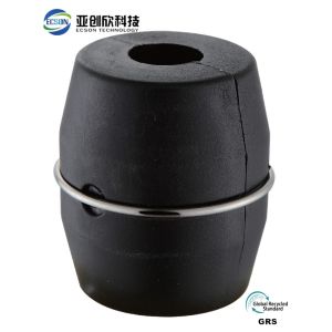 Grs Plastic Injection Molding Parts Customized Black Threaded Iron Ball