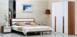 White Color Bedroom Furniture 4 Door Wooden Wardrobe 1608X602X2100 Mm Size