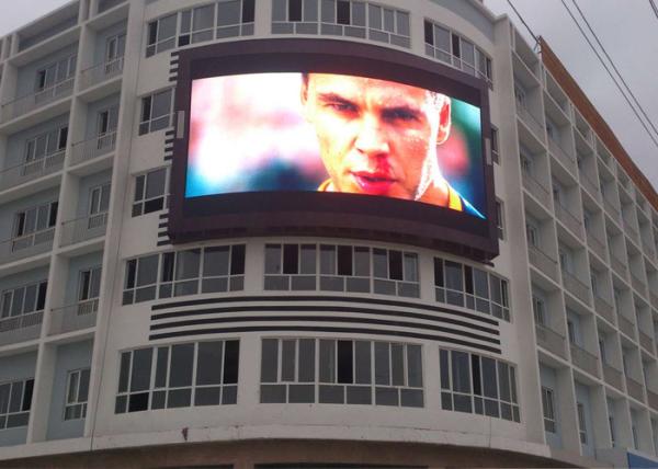 Full Color Pixel Pitch 8mm Outdoor LED Displays , Waterproof Advertising Led