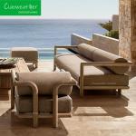 Outdoor Garden Customized Color Modular Sectional Sofa Set made of Weather