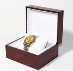 Classic Jewelry Wooden Box With White Leather Pillow , Wooden Watch Box