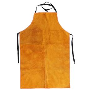 Wholesale Yellow Cow Split Fire Resistant Barbeque Industrial Safety Clothing leather Welding Apron from china suppliers