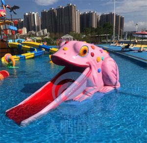 Wholesale Swimming Pool Fiberglass Frog Water Slide Games Toys for Children from china suppliers