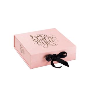 Wholesale Luxury Pink Rigid 1000g Cardboard Foldable Packaging Box Book Shaped from china suppliers