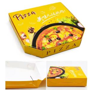 Wholesale Eco-friendly Corrugated Kraft Paper Pizza Box Customized Size Food Grade Packaging Box from china suppliers