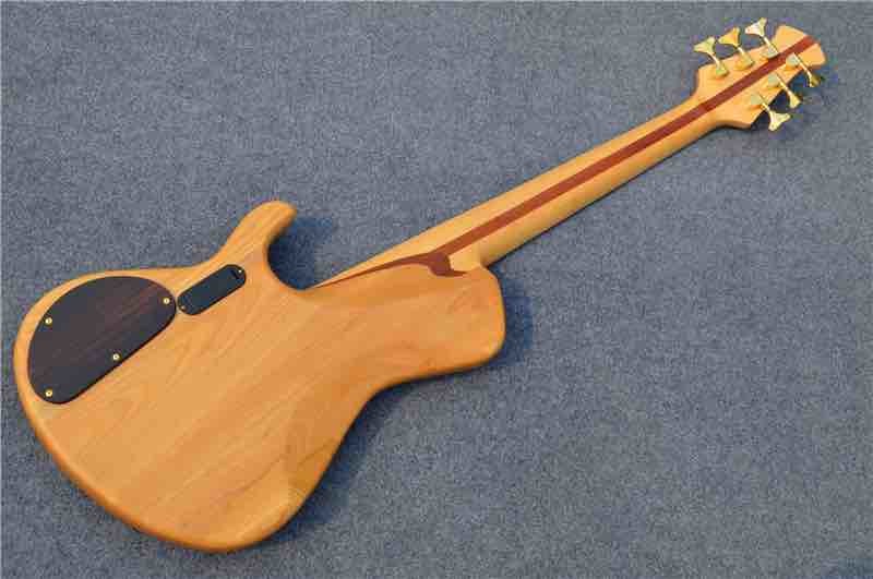 Custom Shop ELM Body Maple Fingerboard Bass Guitar China 6 String Bass Guitar Fingerboard Free shipping