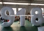 European Standard White PVC Inflatable Advertising Number Display Figure Balloon
