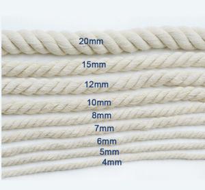 Wholesale Twist Braided 100% Natural Cotton Rope Macrame 3mm Specifications 2mm-60mm from china suppliers
