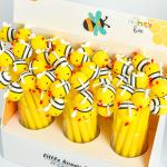 Bees Gel Pens, 28Pcs Cute Cartoon Bees Pen For Kids, 0.5 MM Bulk Black