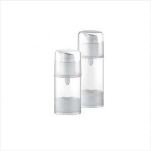 China Oval plastic cosmetic airless container 30ml 50ml PP airless bottle on sale