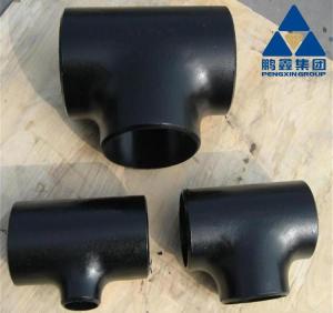 Wholesale A 860 WPHY52 10&quot;x6&quot; SCH 40 Unequal Pipe Tee Fittings Black Coating BW ASME B16.9 from china suppliers
