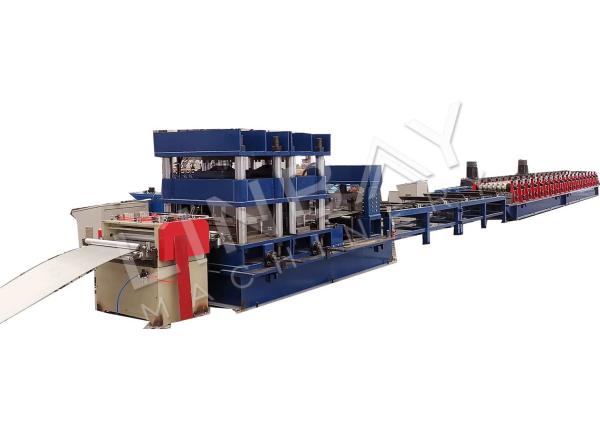Carbon Stee Thrie Beam Guard Rail Bending Machine Blue Roll Forming Production