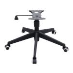 Height Adjustable Rolling Chair Wheel Base Replacement Nylon Five Pronged Chair