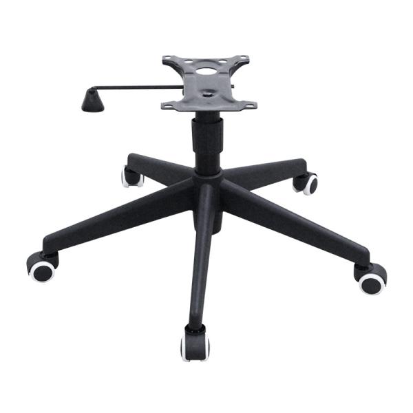 Height Adjustable Rolling Chair Wheel Base Replacement Nylon Five Pronged Chair