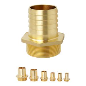 Wholesale Gas Brass Hose Nipple 1 2 1 4 3/4 from china suppliers