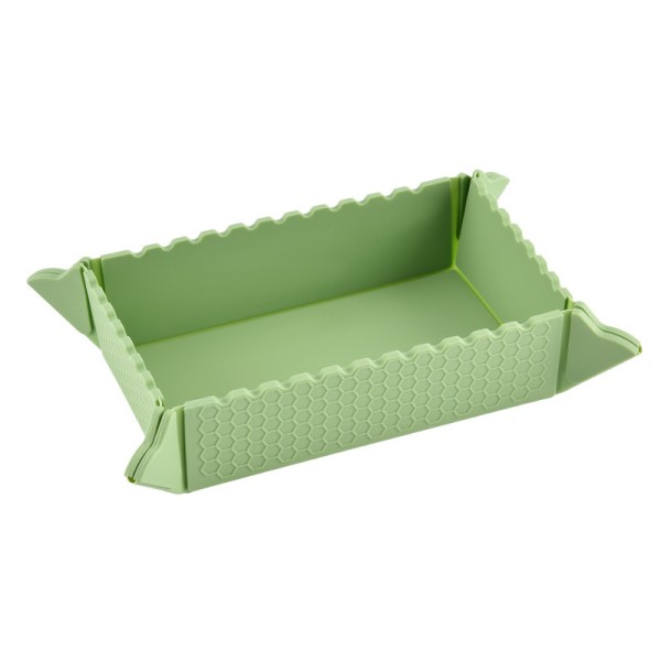 Factory Direct Silicone Magnetic Suction Foldable Storage Box - Multi-functional Portable for Outdoor Camping, Fruit Tray, Table Mat & Heat Insulation