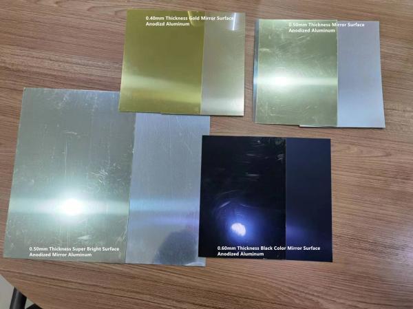 Alloy 1070 H14 Anodized Aluminum Mirror Sheet 0.50mm Thickness For Nameplate