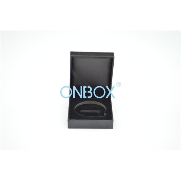 Black Coin Display Box Leatherette Paper Exterior And Flocking EVA Coin Slot