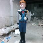 frozen character cartoon Lego toy statue life size of fiberglass colorful as