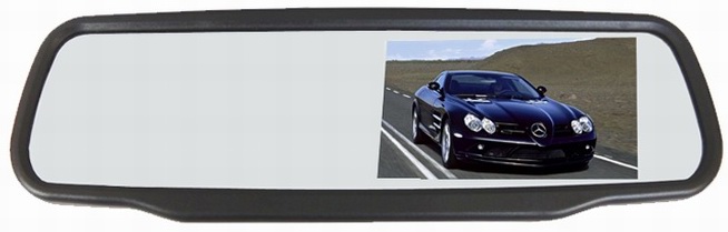 Ouchuangbo 4.3" Digital TFT LCD Screen 16:9 Car Monitor Rearview Mirror Security Monitor Auto